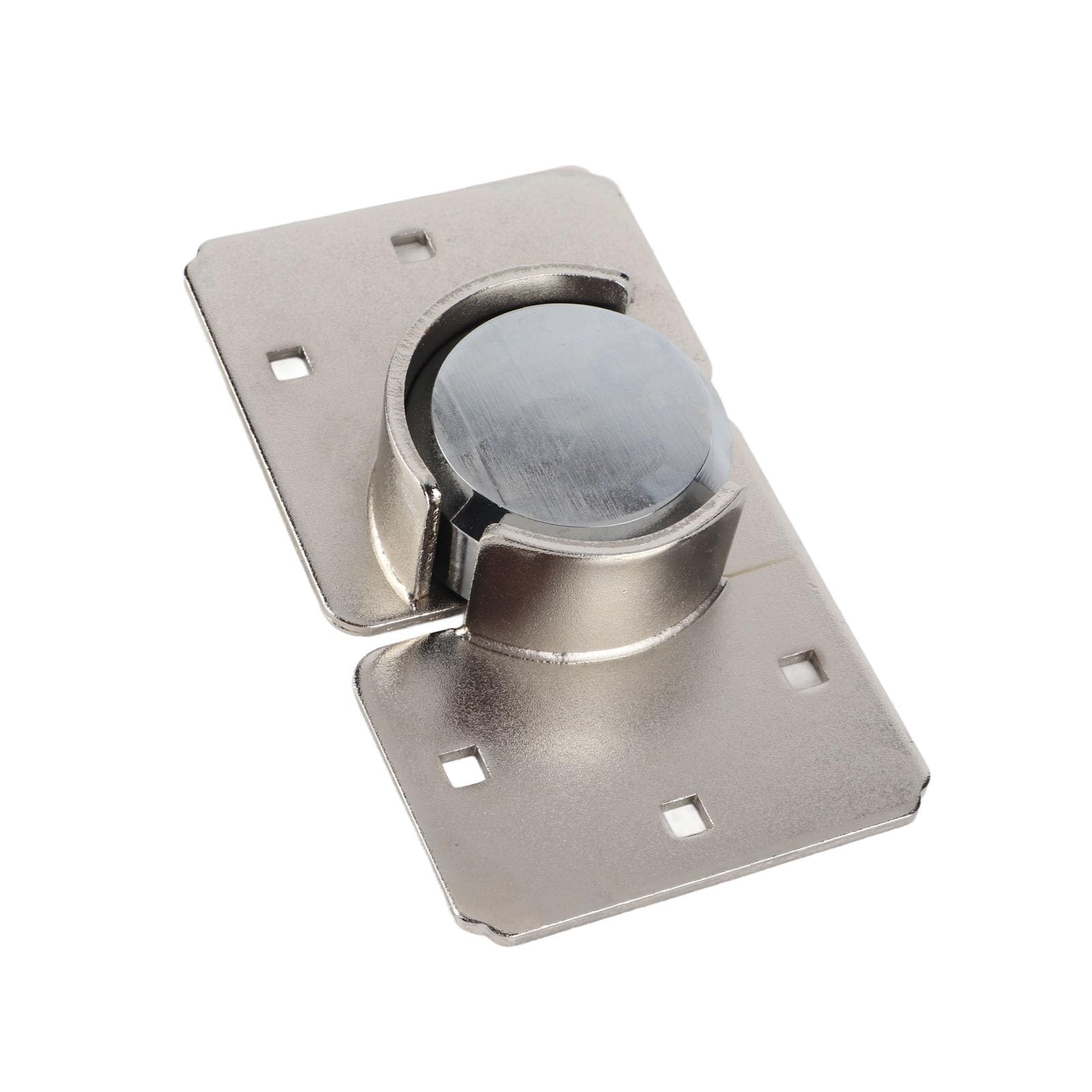 Yosoo Health Gear Gancio per Lucchetto con Grillo Nascosto, Set di Serrature con Bulloni Chiusi in Acciaio Cromato, Lucchetto da 73 Mm, 6 Bulloni e Dadi, Facile Installazione per Porta del Garage