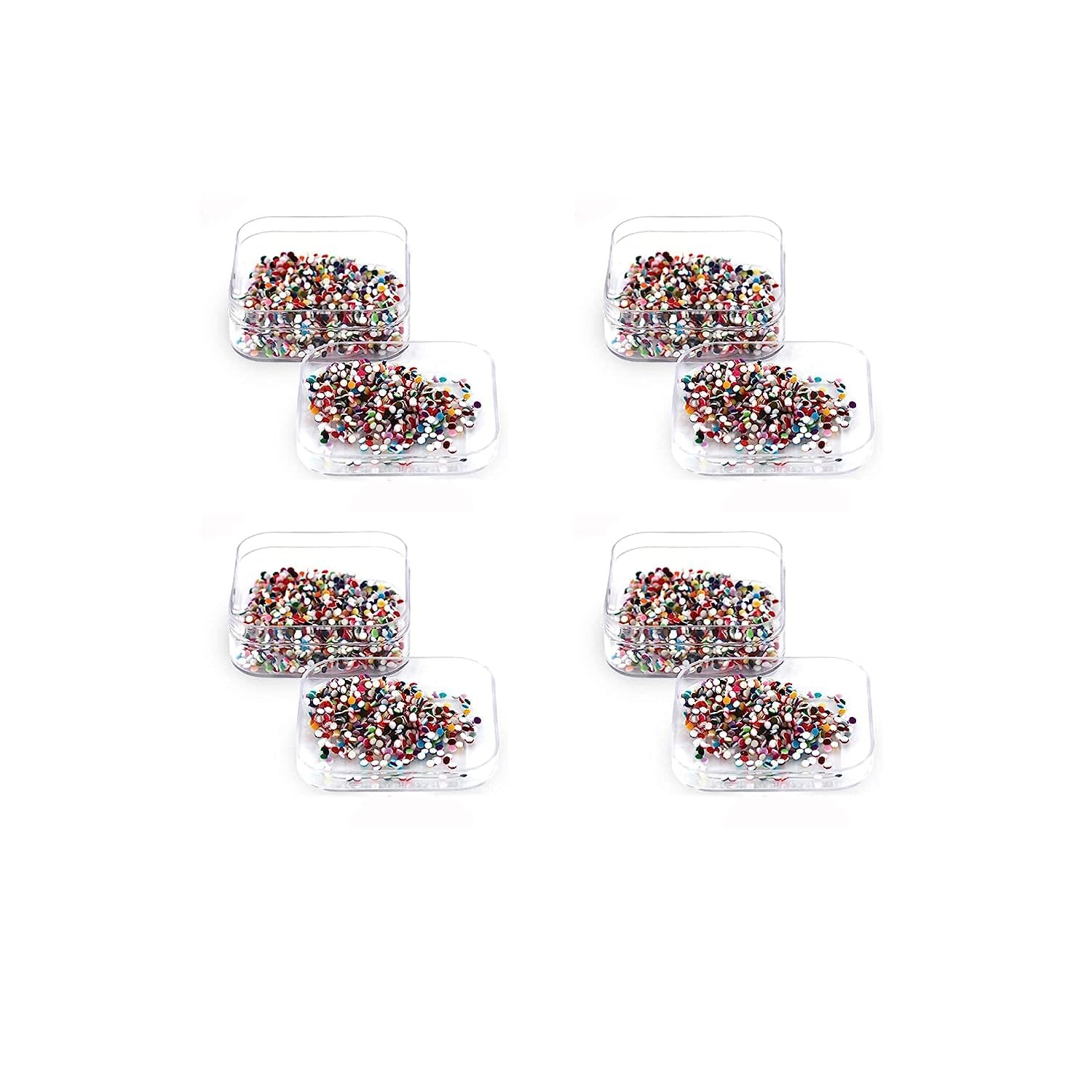 Ublic Daily Use Simple Forehead Bindi For Women (Pack of 4) (1.5MM, Multicolor)-picture-46