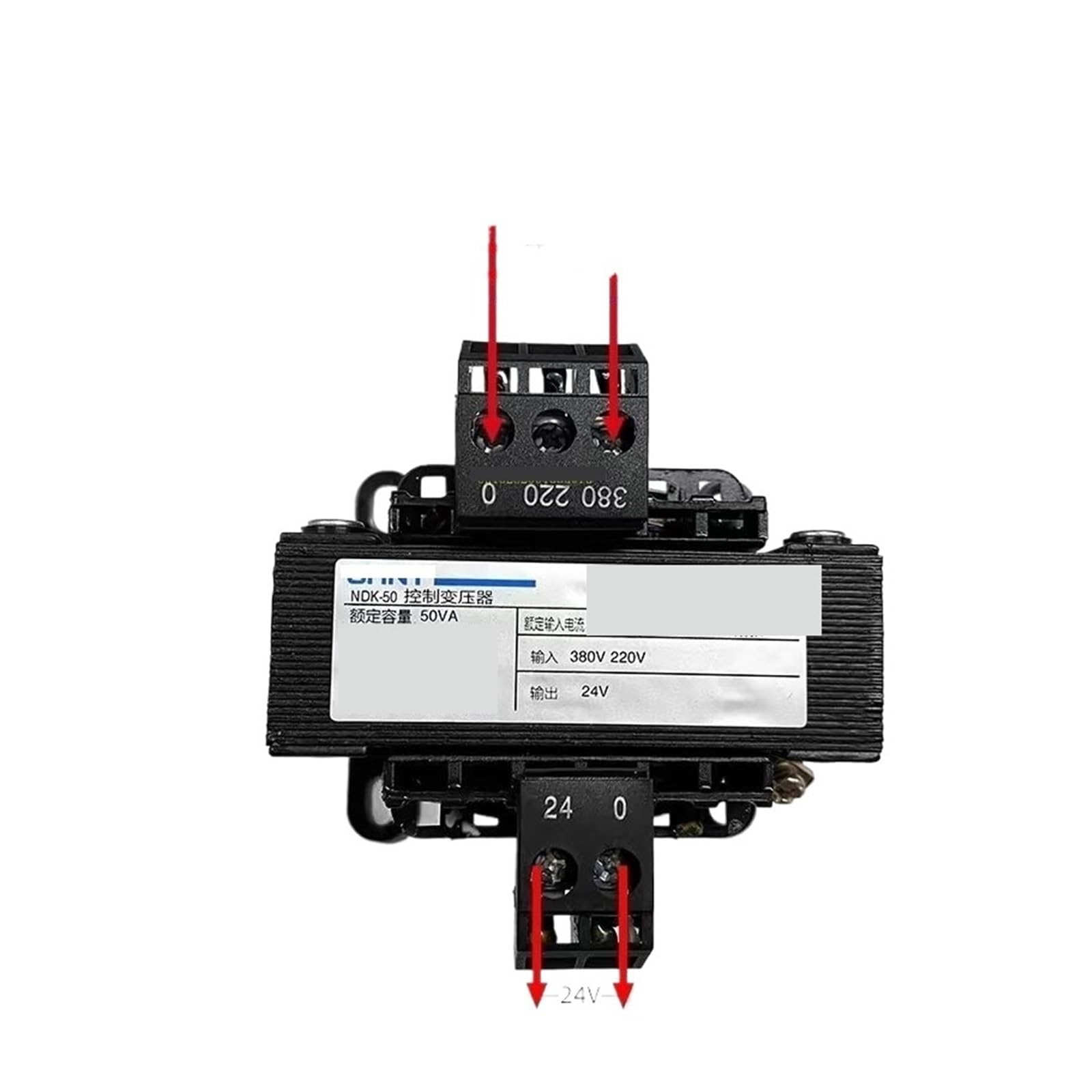 Transformador de control de aislamiento monofásico, NDK-50VA entrada 220 V salida 36 24 V transformador de control de máquina herramienta(220V-24V)