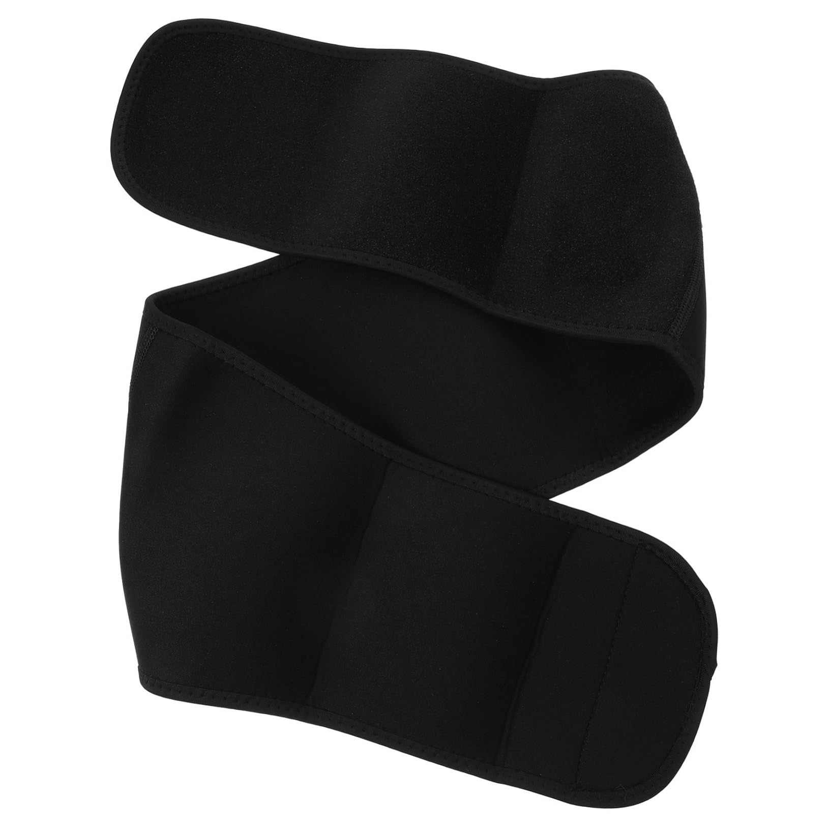 FOMIYES Waist Support Brace for Athletes Sweat Waist Trainer with Double Elastic for Comfort and Lumbar Support for Weightlifting and Active Workouts Black