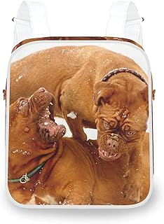 Bulldog Wrestling in Snow - Borsa a tracolla a doppio scopo