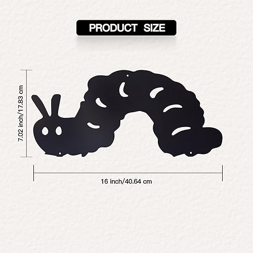 Miniatura 2 de Hppybiry Insectos de metal para decoración de pared de jardín, decoración de valla al aire libre de 16 pulgadas, decoración de jardín de metal,