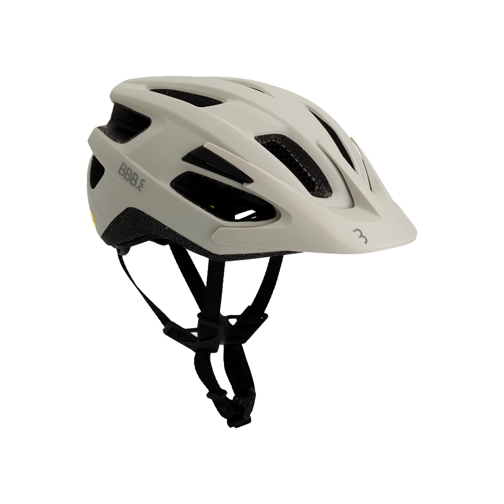 BBB Cycling Helmet Bike Adult MTB And Road Bike Lightweight MIPS Helmet Adult Bike Helmet With Detachable Visor Dune MIPS 3.0 Fidlock BHE-23 Matt Off White M (55-58cm)
