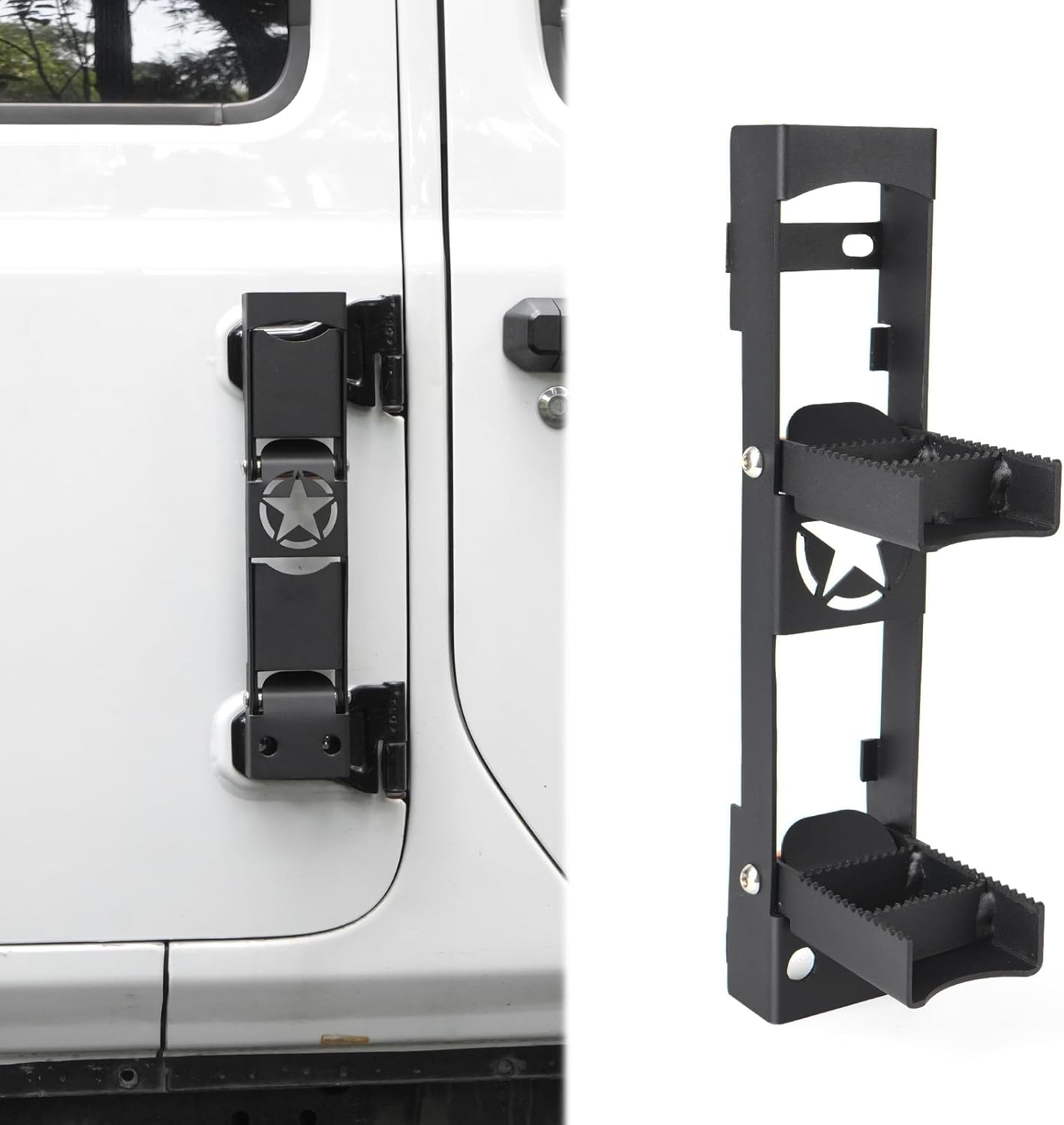 Door Hinge Step Aluminum Alloy Folding Foot Peg for 2018-2026 Jeep Wrangler JL JLU