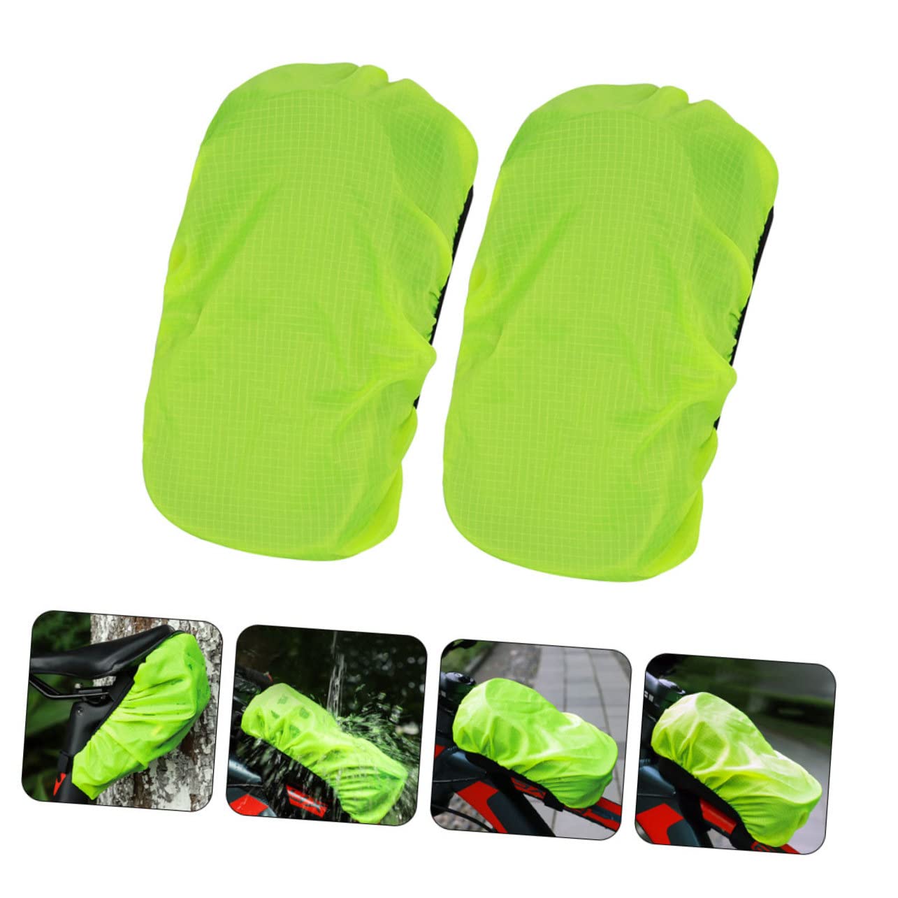 Abaodam Bolsa De Ciclismo Funda Impermeable Funda Elástica Protectora Funda Protectora para Poste De Bicicleta Impermeable Bolsa para Portaequipajes Trasero De Bicicleta Funda