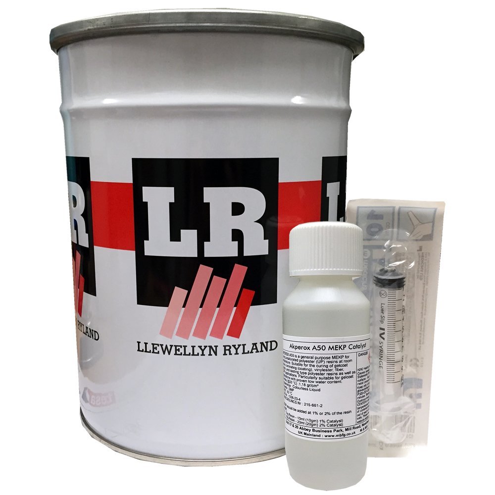 Polycraft LR Red Polyester Tooling Gelcoat & Catalyst & Syringe 5kg Kit
