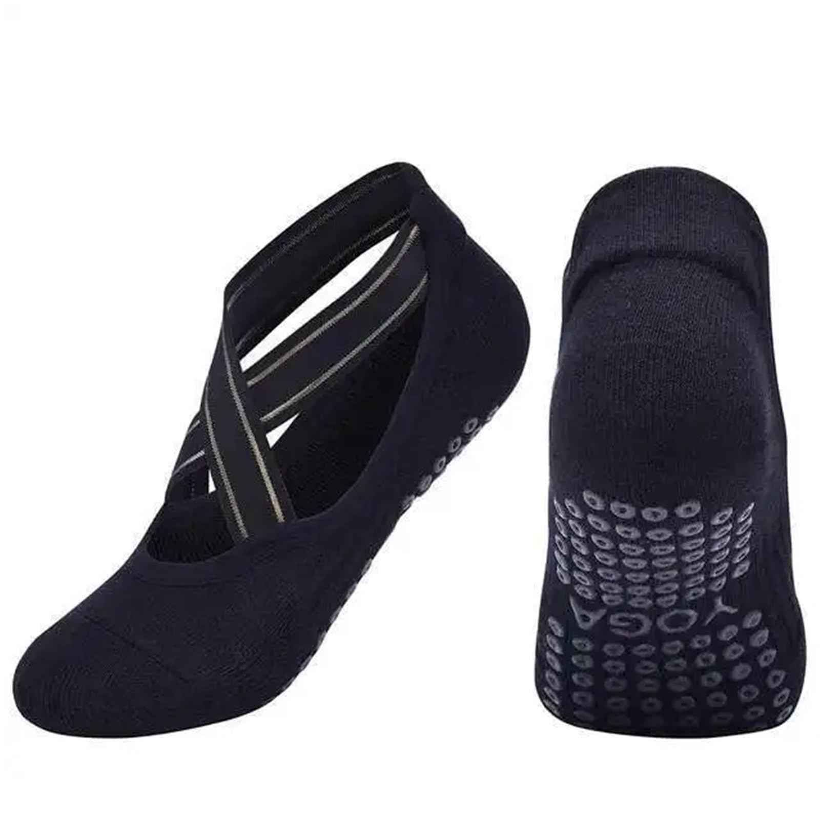 Lot de 3 paires chaussettes yoga respirantes et à séchage rapide for Pilates, danse, fitness, barre, dos nu, for fille