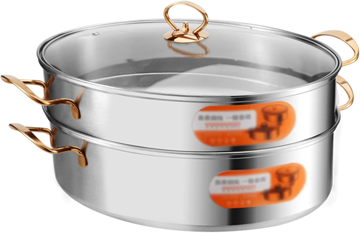 Amazon.com: Stainless Steel Oval Fish Steamer, Pasta Stock Pot with ...