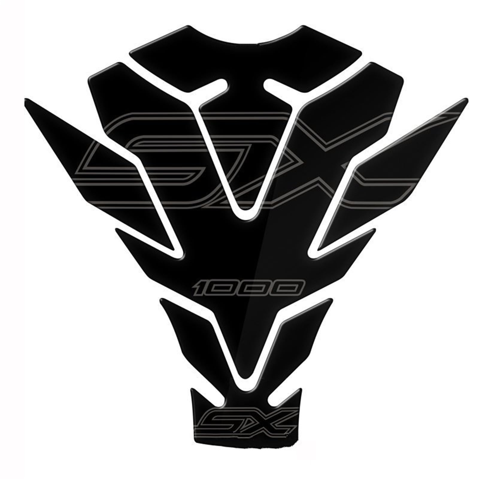 Decal Protection Motorcycle Protector Anti Slip Tank Pad Side Traction Sticker for Kawasaki Z1000SX Z1000 SX 2017 2018(Black 5)