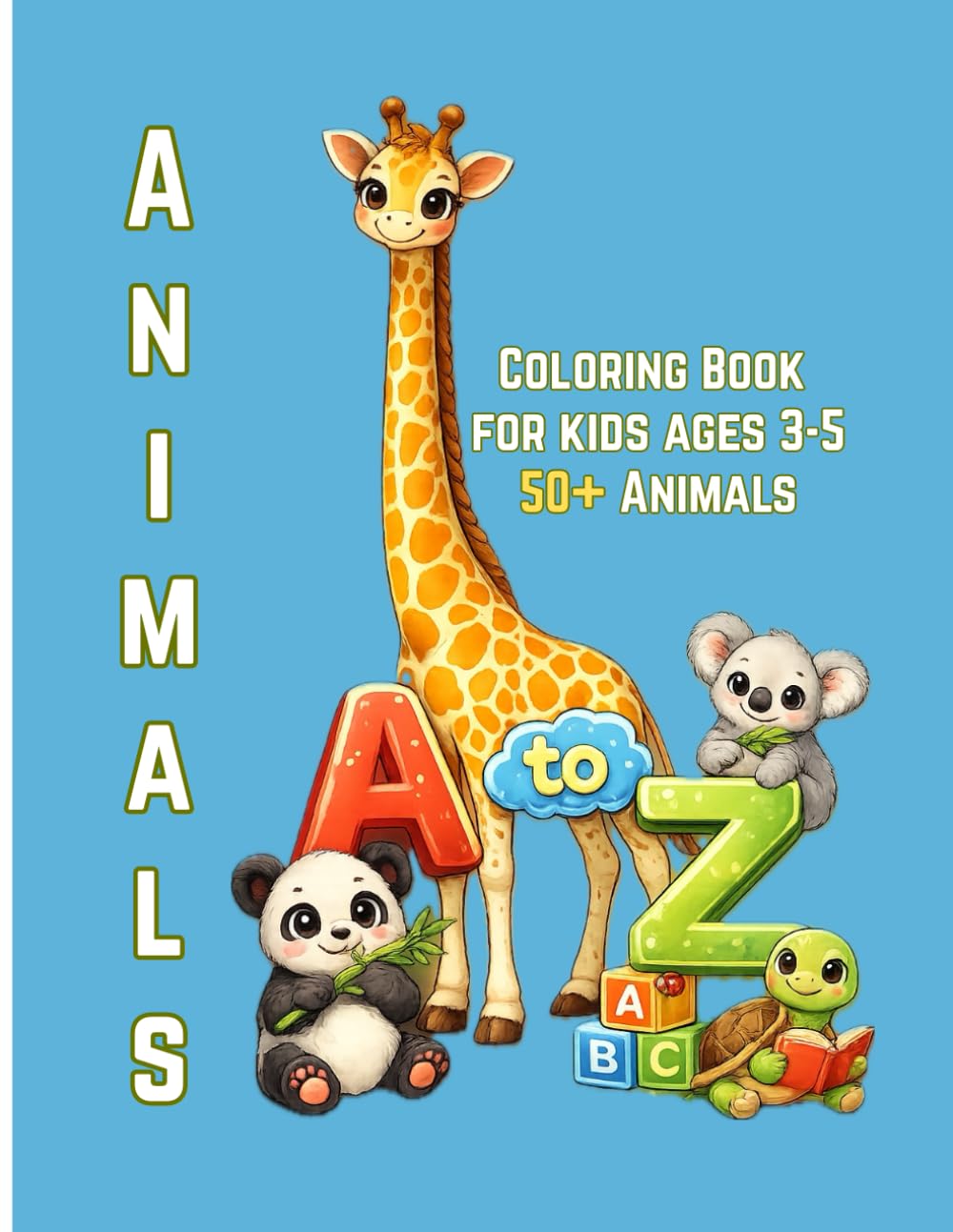Animals A to Z Coloring Book