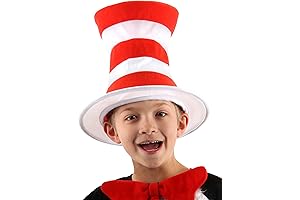 Dr. Seuss Cat in The Hat Striped Stovepipe Costume Hat for Kids