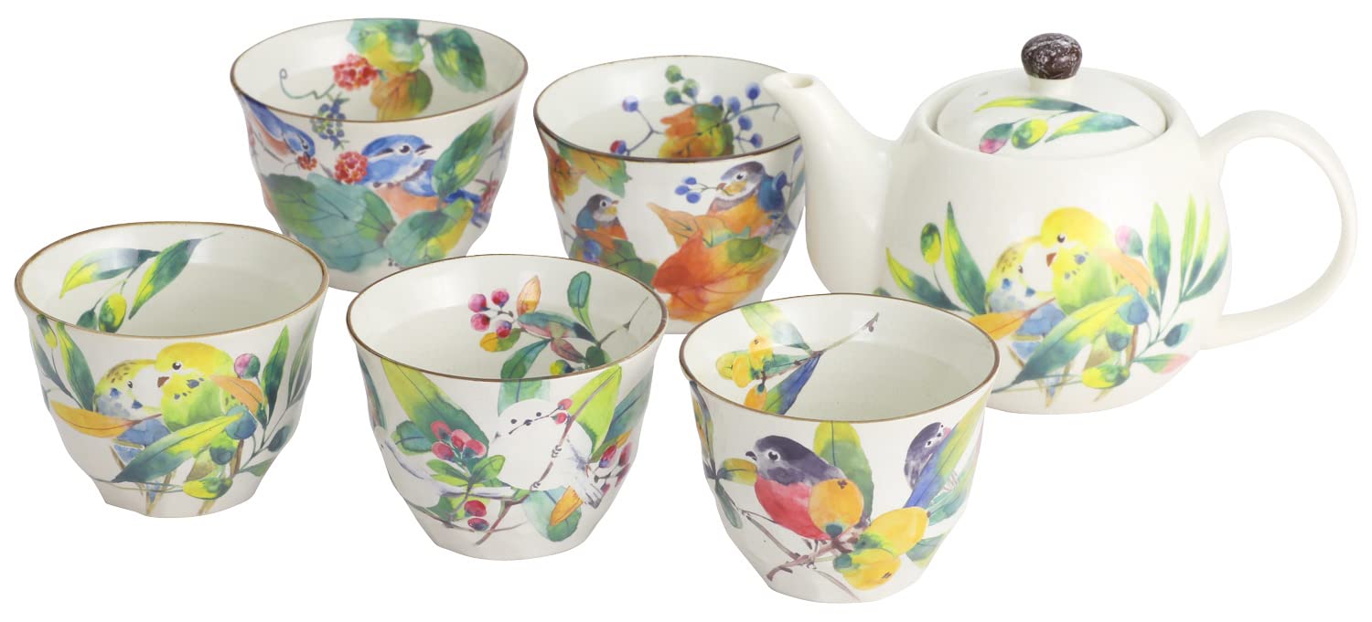 Hundreds of Birds Ceramic Tea Pot Set