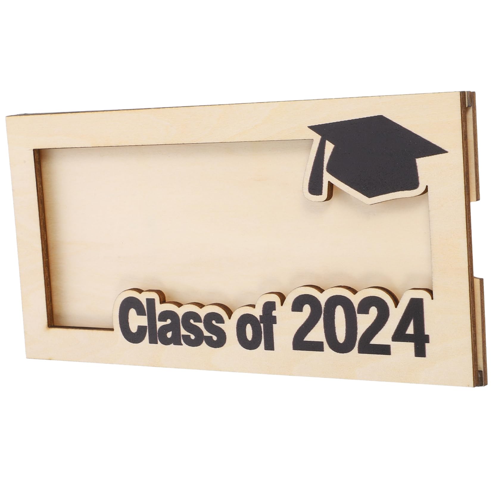 HAPINARY Diy Graduation Cash Container Wooden Wallet Money Cash Container Graduation Card Holder for Graduate