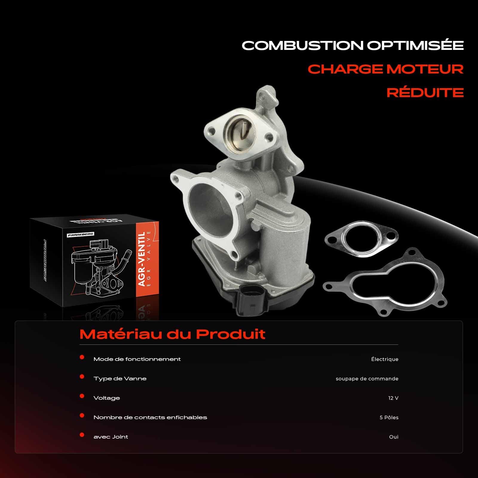 Frankberg Vanne EGR pour le recyclage des gaz d'échappement 03G131501J