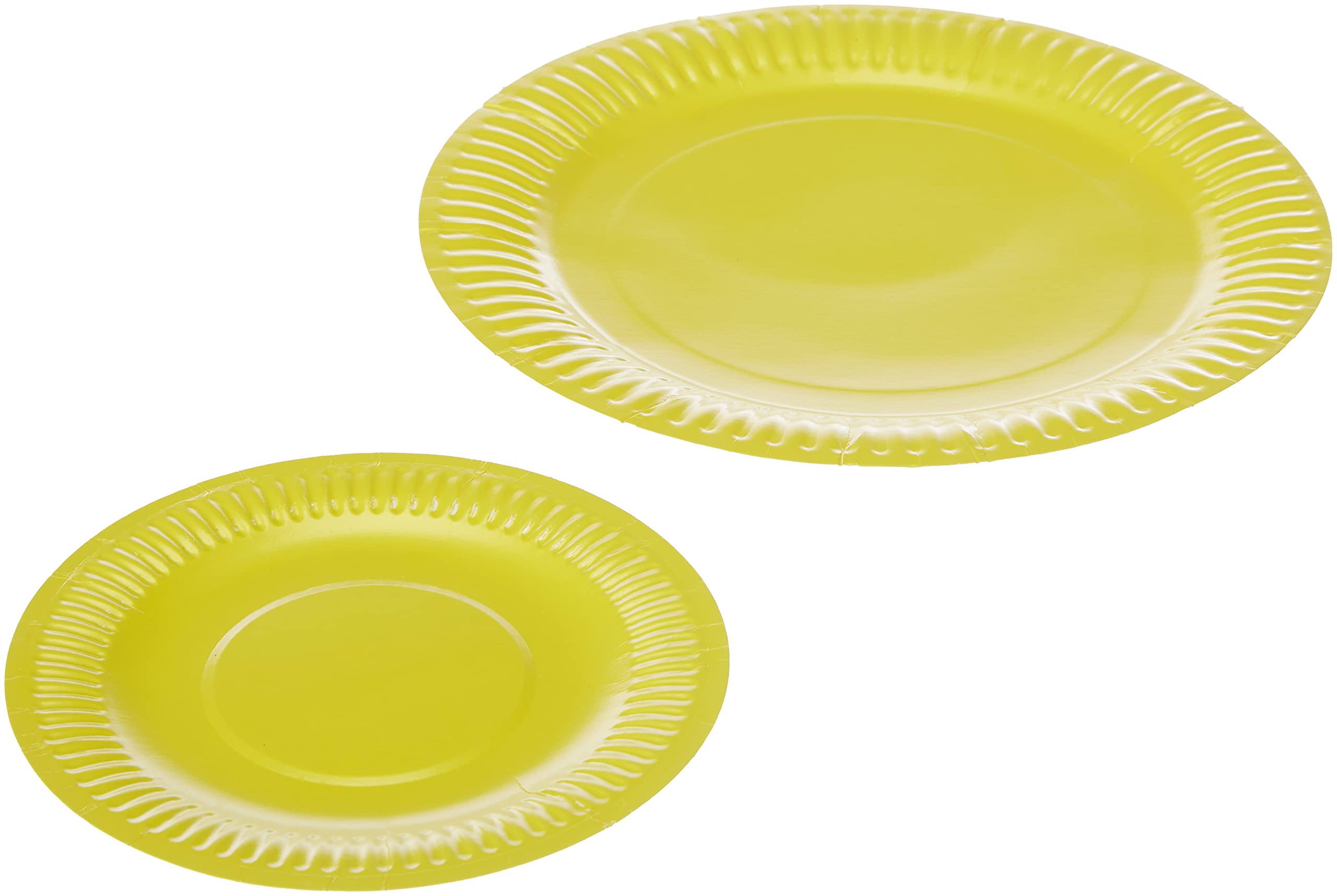Baker Ross Multi-Coloured Paper Plates in 2 Sizes for Crafts, Scrapbooking, Printing and Craft Essentials. Pack of 36