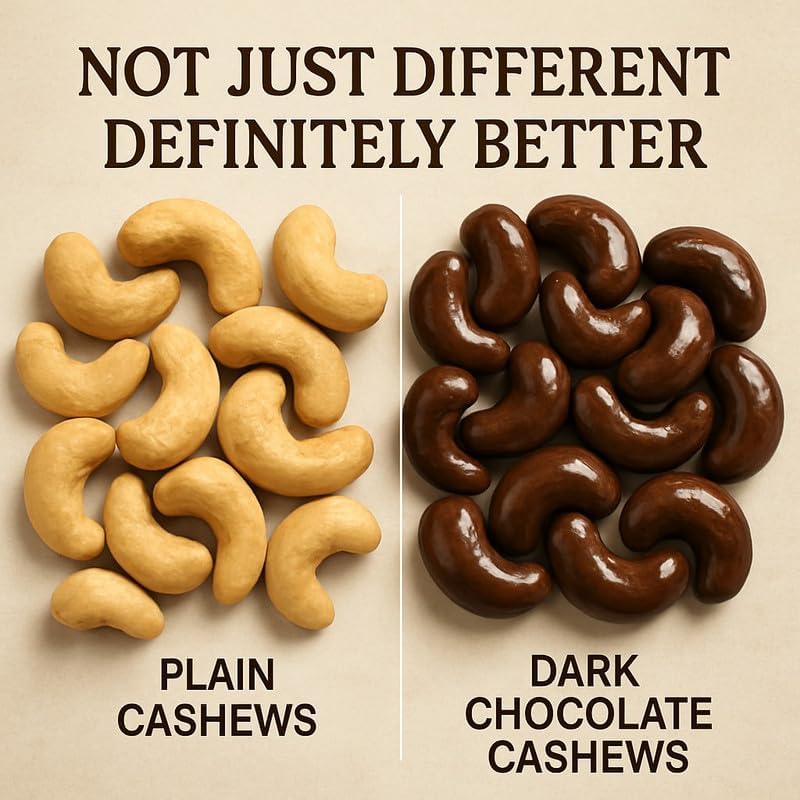 Image of Vbalaa Dark Chocolate Cashews 300gm | 100% Natural & Pure | No Added Preservatives, Colors & Artificial Flavours | Rich in Nutrition | Ideal for Snacking & Gifting
