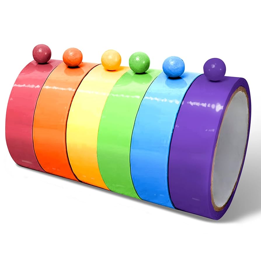 テープボール おもちゃ 粘着ボールテープ 6色 幅4.8cm 長さ8m テープボール おもちゃ 粘着ボールテープ 6色 幅4.8cm 長さ8m その他