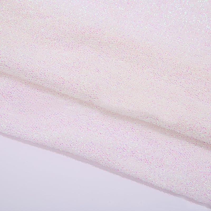 Tissu en lurex pailleté blanc pour réussir facilement une décoration de Noël