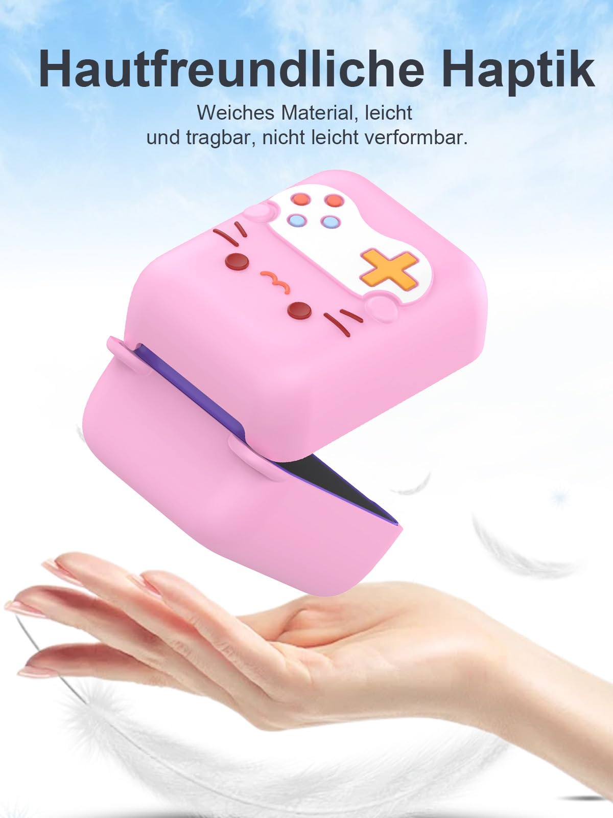 Obudowa na konsolę do gier wideo Bitzee Electronic Pet daunke miękki silikon, lekka odporność na uderzenia, zadrapania, uniwersalna ochrona, różowa