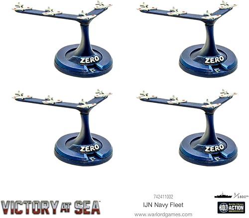 Miniatura 2 de Warlord Victory at Sea - Juego de guerra japonés IJN Starter Fleet War – Juegos de mesa de estrategia de juego de mesa para adultos, juego de mesa