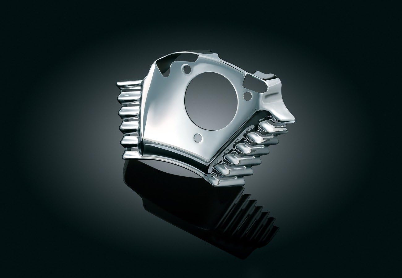 Kuryakyn 8657 Motorcycle Accent Accessory: Throttle Servo Motor Cover for 2008-16 Harley-Davidson Motorcycles with Kuryakyn Air Cleaners, Chrome