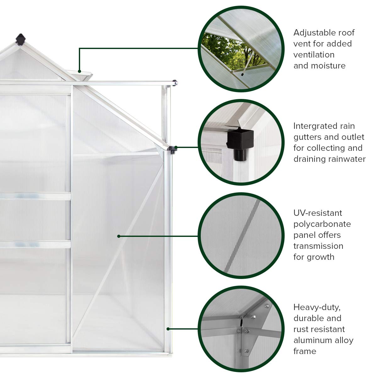 Portable Greenhouses for outdoors 6 X 6 Greenhouse Sunroom Large