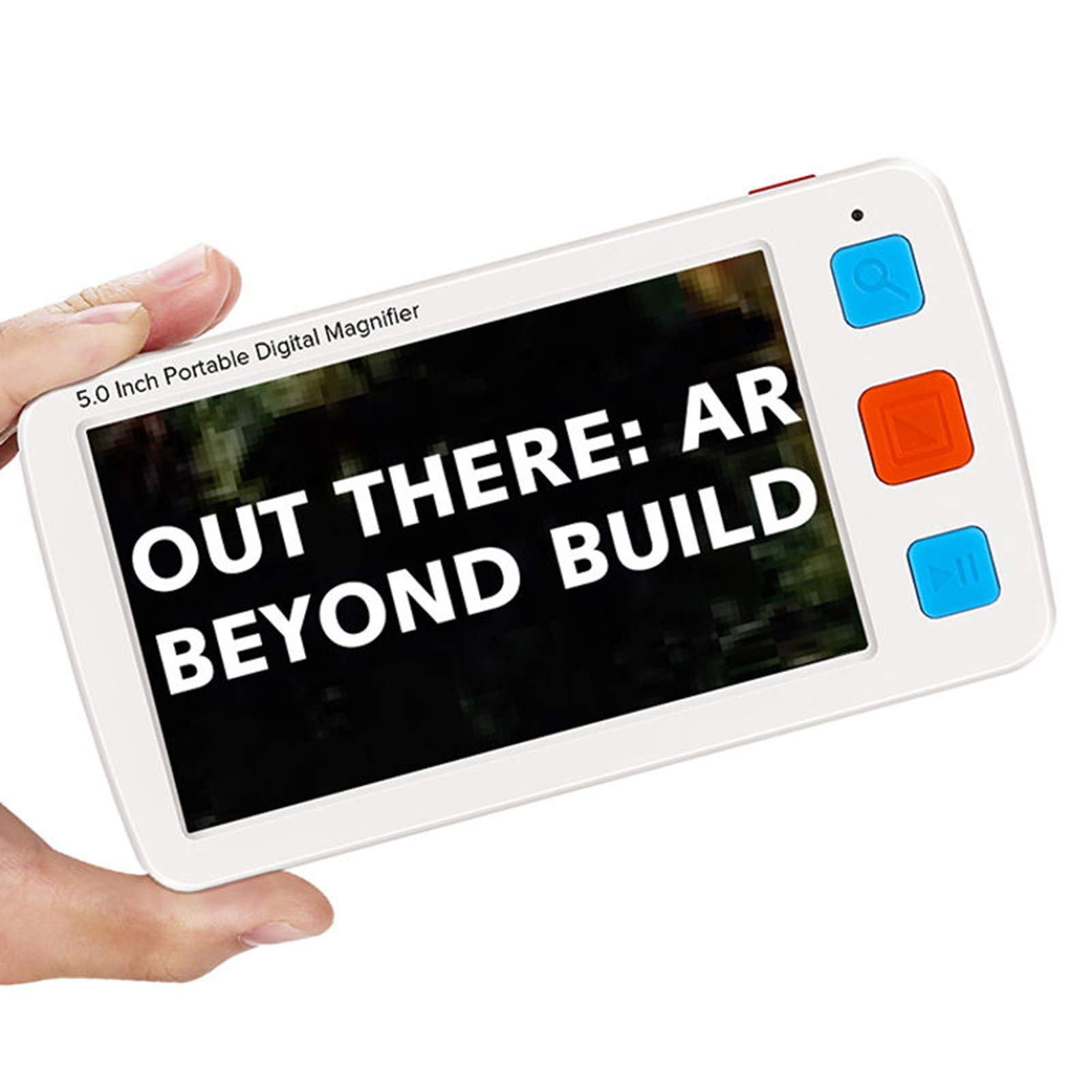 SHXN 5 Inch Digital Magnifier Vision Amplifier,4-32X Zoom Multiple Color Mode Magnifying Lens E-Reading Aid Low Vision Aids for Reading Books,Newspapers,Maps