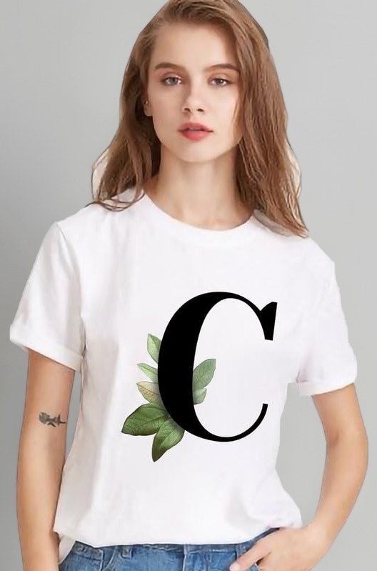 Regular Fit Graphic Print A B C D E F G H I J K L M N O P Q R S T U V W X Y Z A to Z AlphabetTshirt for Men and Women