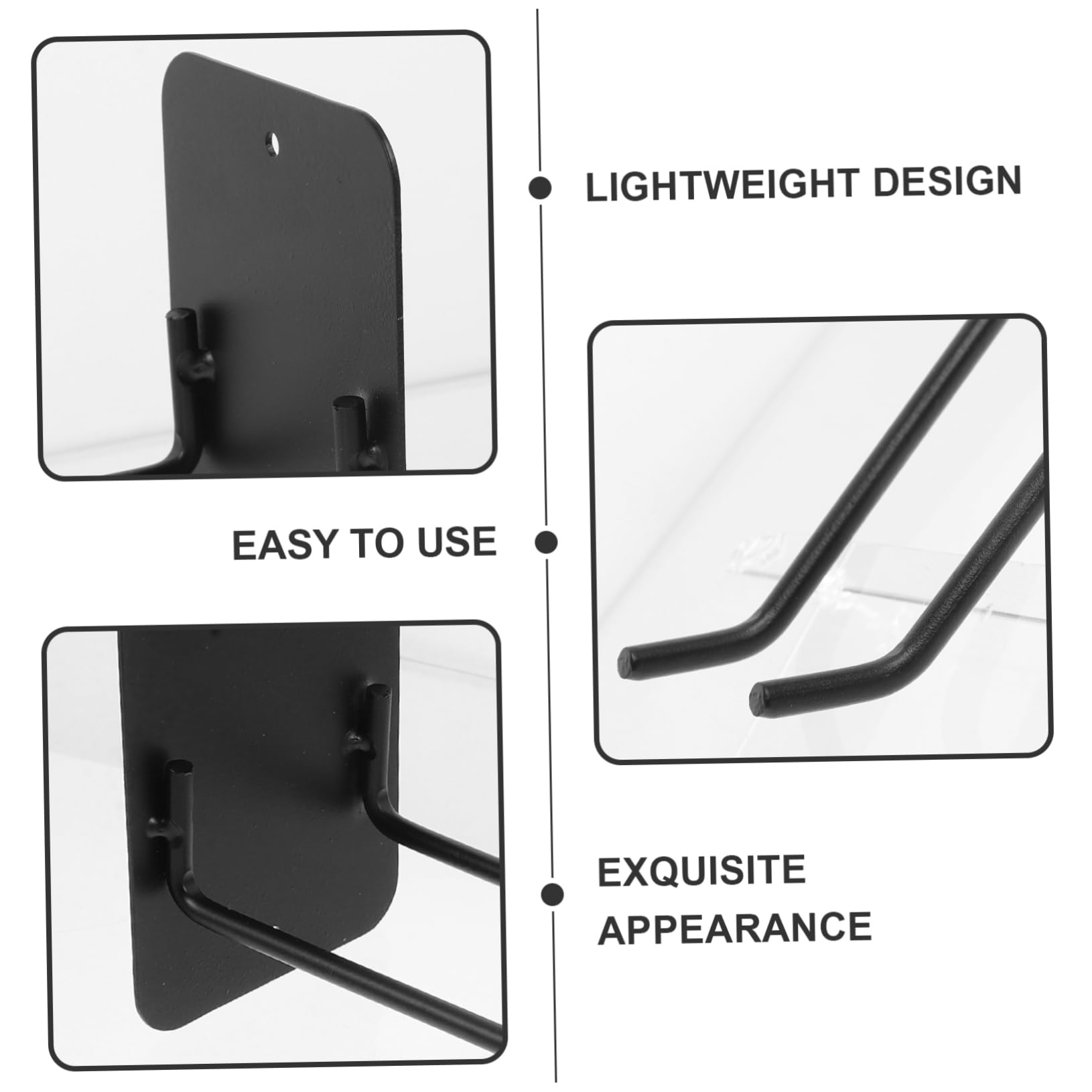 Sosoport Paddelhaken Kayak Accessories Boot Paddelhalter Paddelhalterung für Kajaks Paddel Wandhaken Garage Handy, Mobiltelefon Sitz Paddelhalter für Kajaks Kanuzubehör Eisen Black