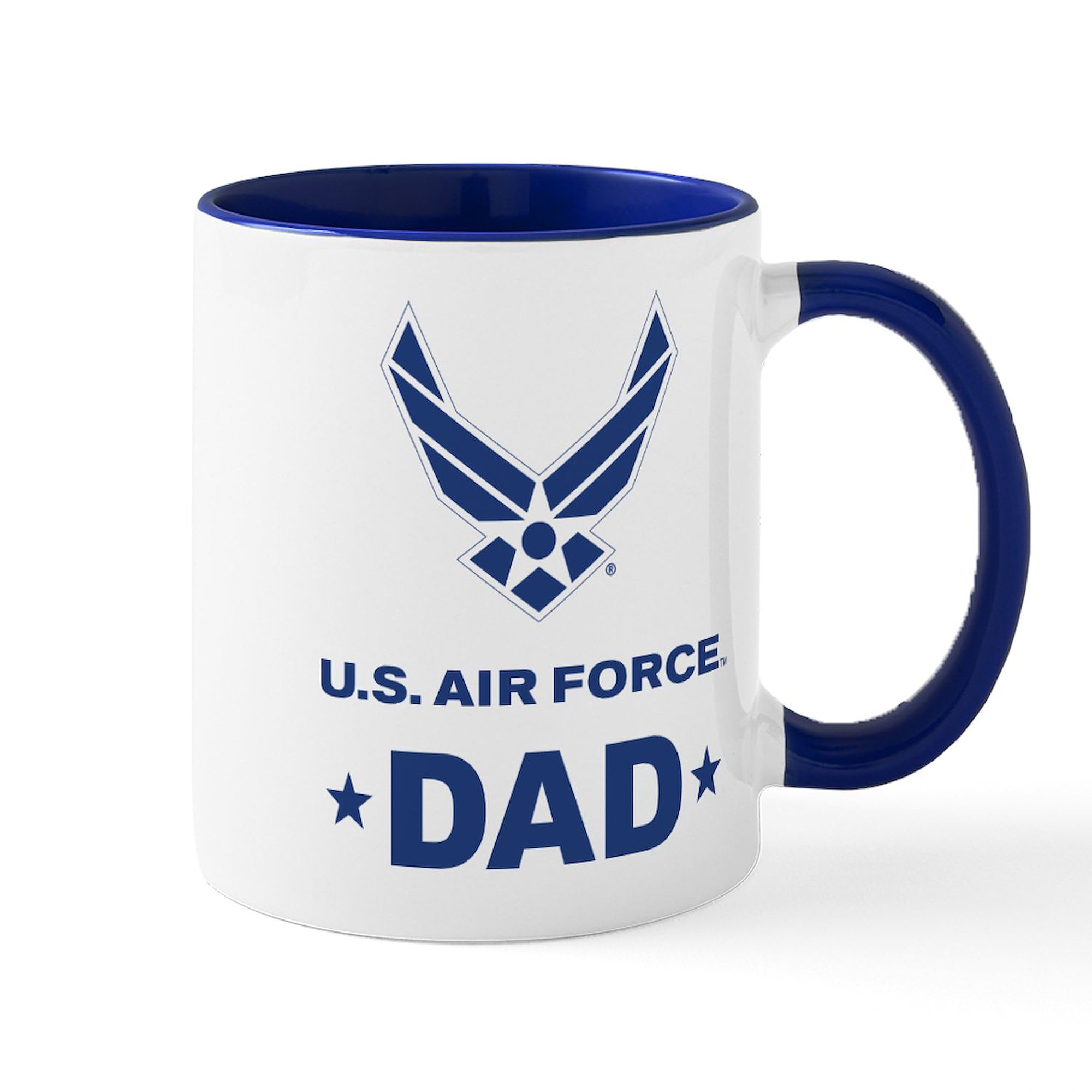 CafePress U.S. Air Force Dad Mugs 11 oz (325 ml) Ceramic Coffee Mug