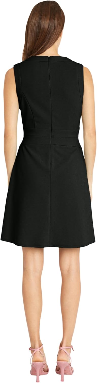 Donna Morgan Womens Sleeveless Dress with Banding Details | Short Dress for Women - Image 3