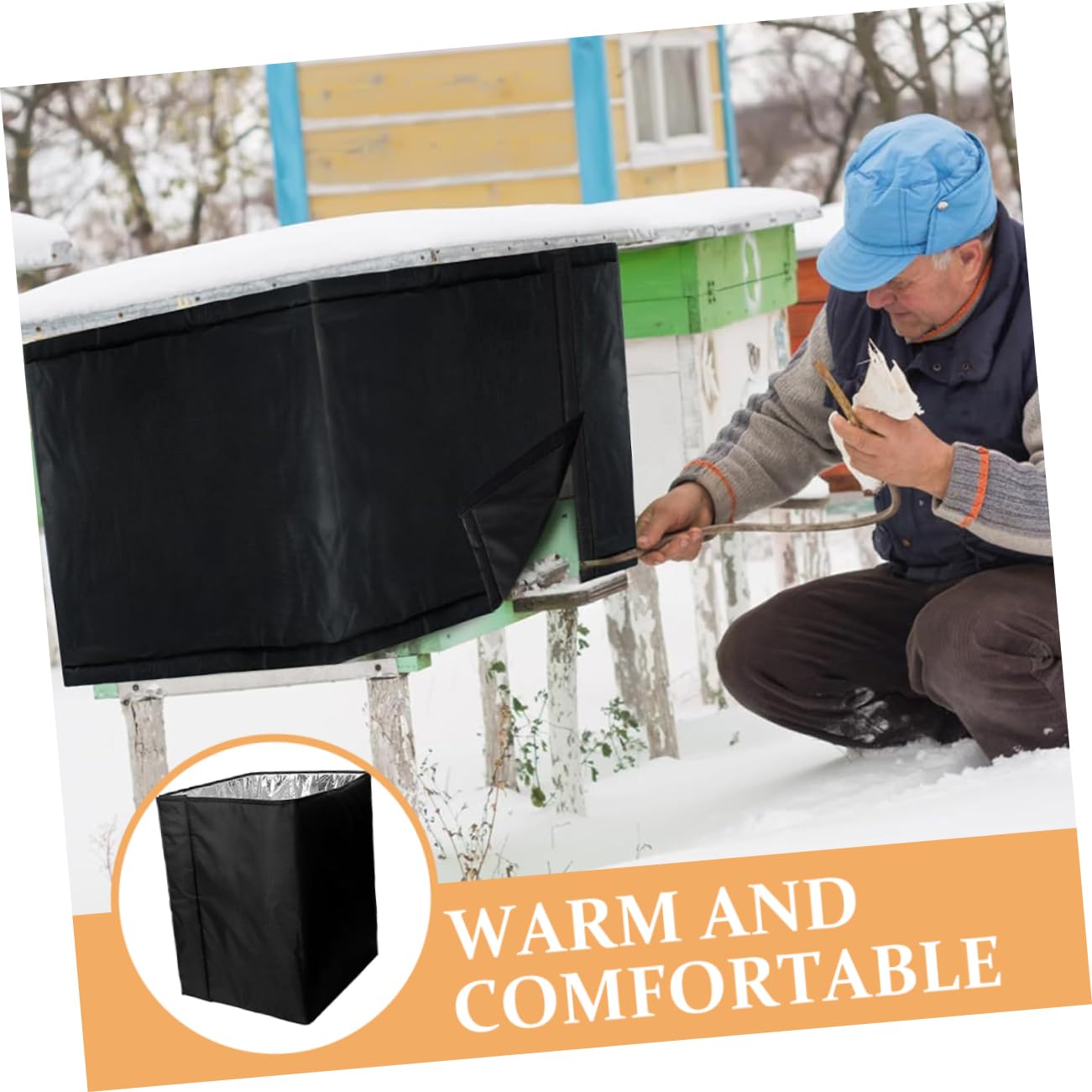 Beehive Cover Oxford Beeswax Warm Wrap Beehive Protection Cover for Winter