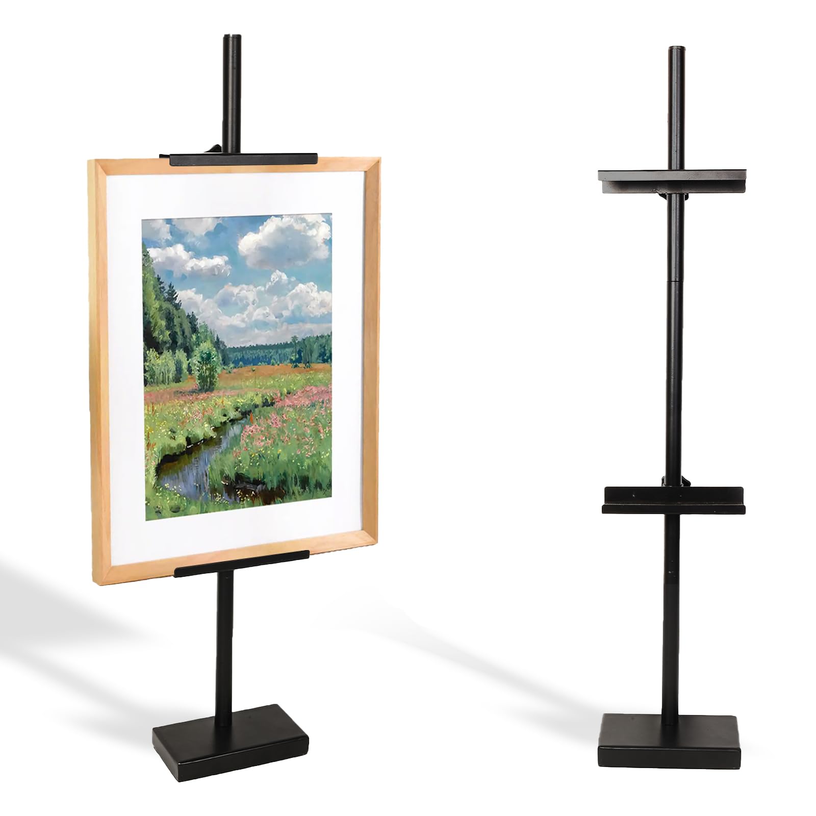 Photo 1 of Huikeya 28" Adjustable Metal Tabletop Easel, Stand for Picture Frames, Canvas & Artwork, Black
