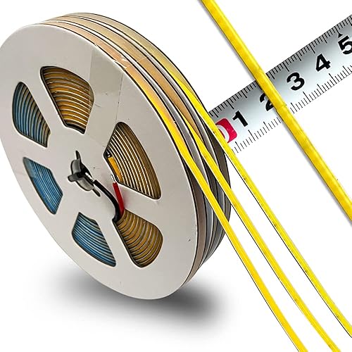 Nueva DC 12V24V 3MM PCB delgada Premium alto brillo COB LED tira flexible chips de alta densidad CRI 90+ UHB luz blanca natural cálida 5M (DC 24V,