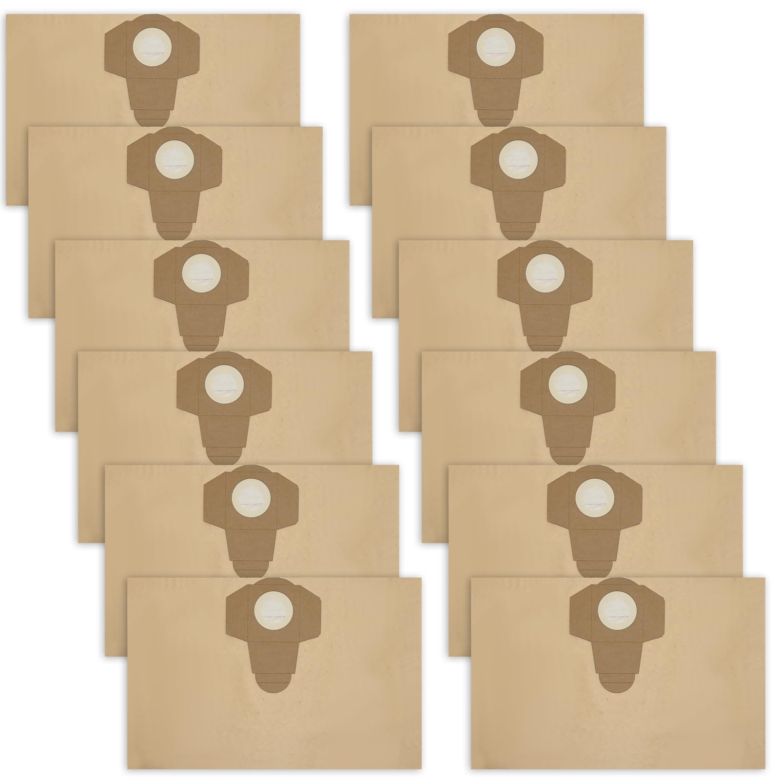 MospdyGear 12 Pack of Vacuum Bags Replacement for Einhell, 20L Dust Bags for TC-VC 1820 1820S 1930S, TE-VC 2230 Models Wet and Dry Vacuum Cleaner
