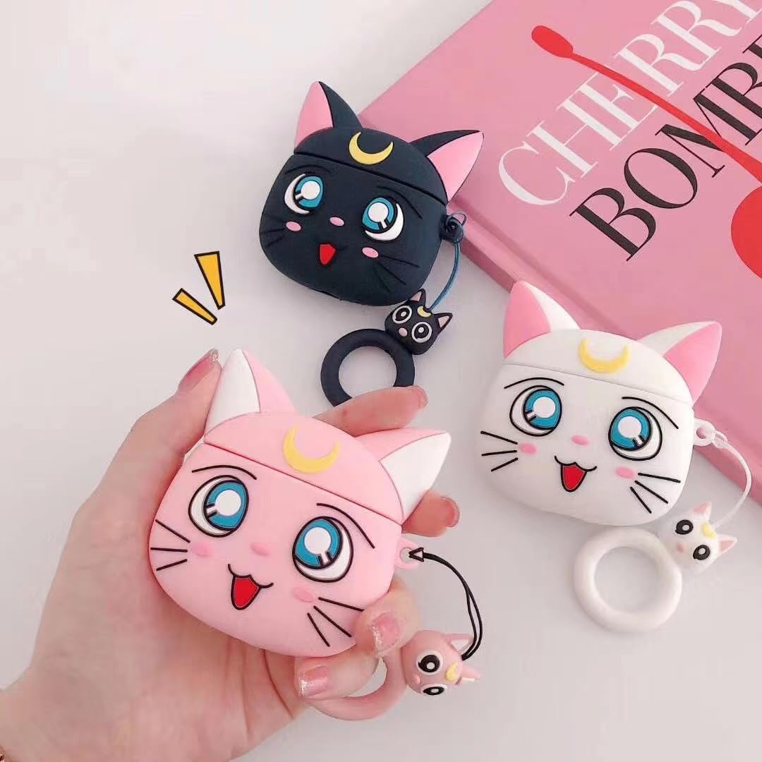 Amazon | 美少女戦士セーラームーン ルナ猫 イヤホンケース AirPods