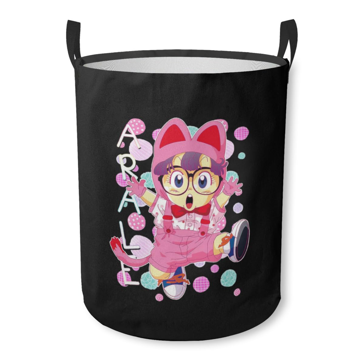 Dr.スランプ アラレちゃん バスケット 布製 レトロ 洗濯かご