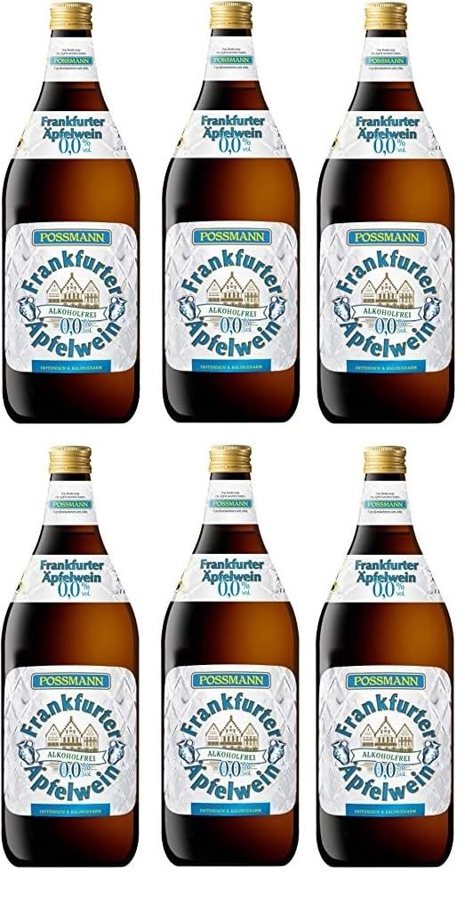 Possmann Alkoholfreier Apfelwein 6 x 1,0 Liter inkl. 0,90€ MEHRWEG Pfand