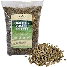 Unearthed Timothy Grass Pellets 10 lb Bag | 100% Pure SunCured Forage, No Additives or Fillers | High Fiber, Low Protein Feed for Rabbits, Guinea Pigs, Horses & More | USA Grown