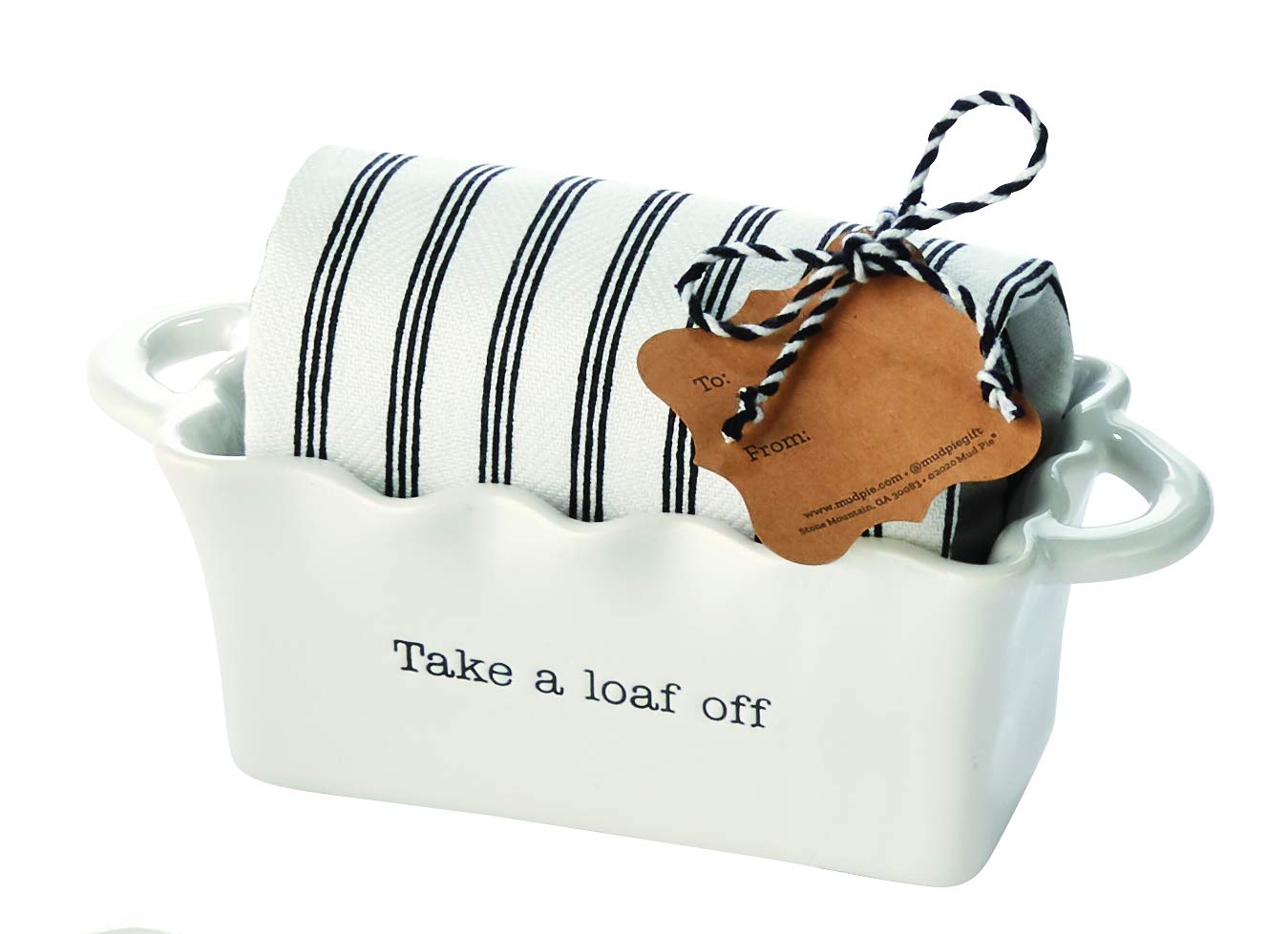 Mud Pie TAKE CIRCA MINI LOAF W, baker 2 1/2