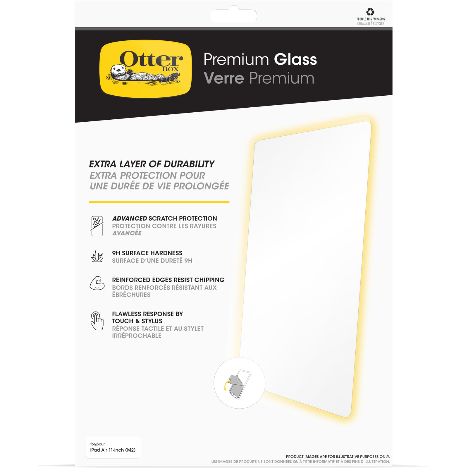 Protecteur d'écran iPad Air 11 Otterbox anti-rayures pour éliminer les traces - 5
