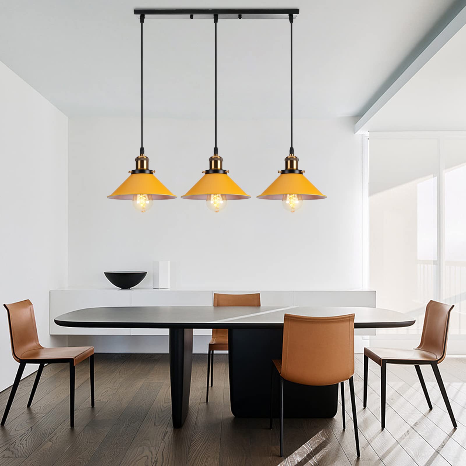 Hanglamp Vintage Industriële Kroonluchter - Hout Metaal Retro Plafondlamp E27 Plafondverlichting Woonkamer Slaapkamer Keuken Wit Hout Cirkel