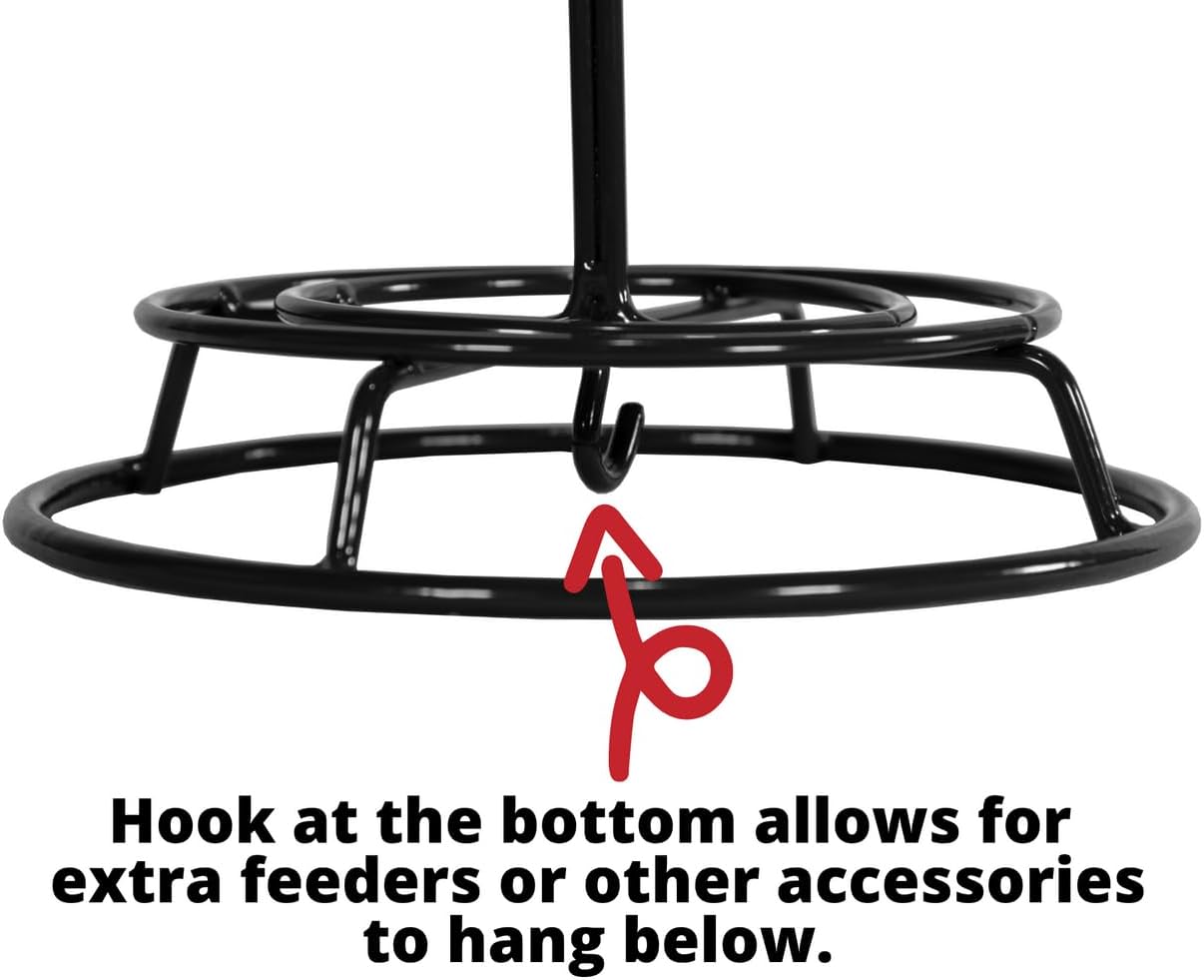 JCs Wildlife Bird Feeder - Log Feeder for Small or Large Seed and Suet Cylinders - Sturdy Backyard Bird Feeder