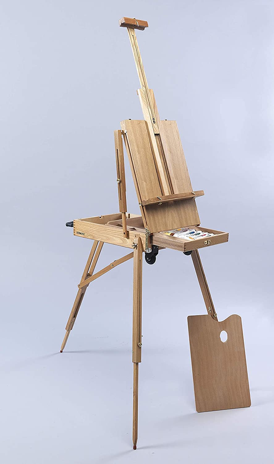 Caja de pintura Tipo de barra de plomo Caja de pintura al óleo Bocetos portátiles Beech Oleo de madera Caja de pintura al óleo portátil Caja de pintura al óleo Caja de caballete Estudiante Estudiante