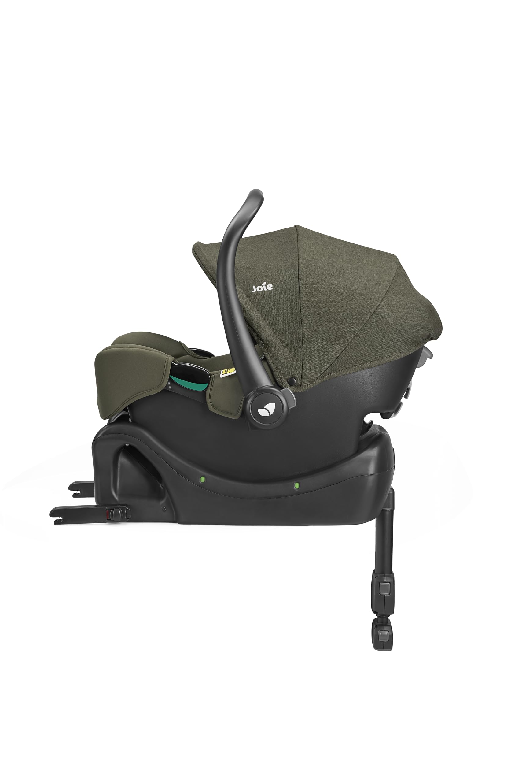 Joie i-Snug™ 2 R129 seggiolino auto per neonato i-Size, ultraleggero (3,35 kg), compatibile con sistema da viaggio, rotazione con i-Base™ Encore – dalla nascita a 12 mesi (40–75 cm), Fern