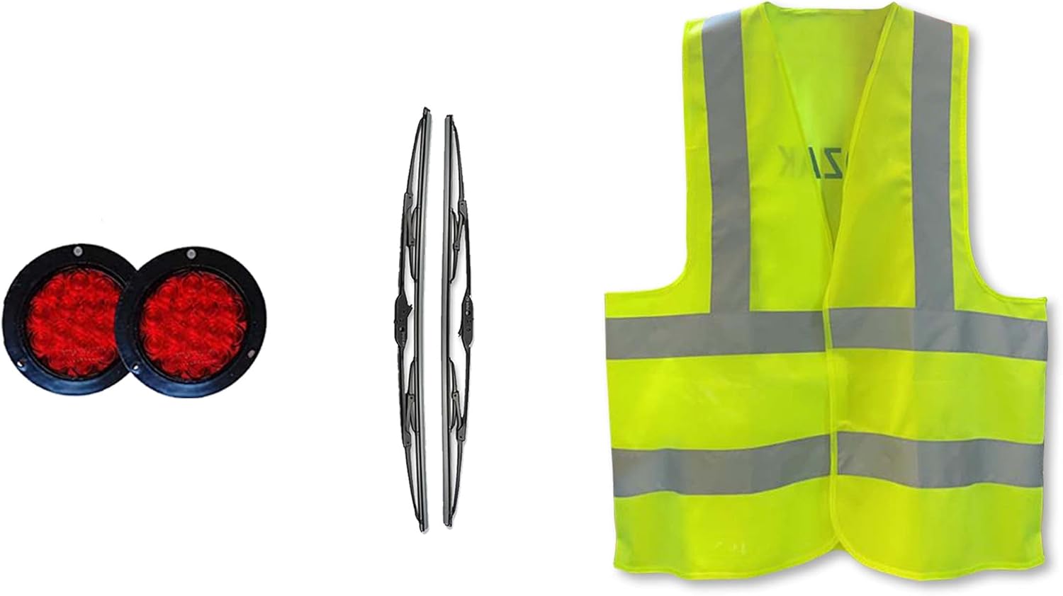 Compatible with Thermo King Reefer Trailer CURBSIDE Honeycomb Grille Upper Door Panel Black SB 100 110 190 200 210 230 300 400 RH #7302-006 PLUS 2xTrailer tail light, 2x 22" Windshield Wipers and Vest