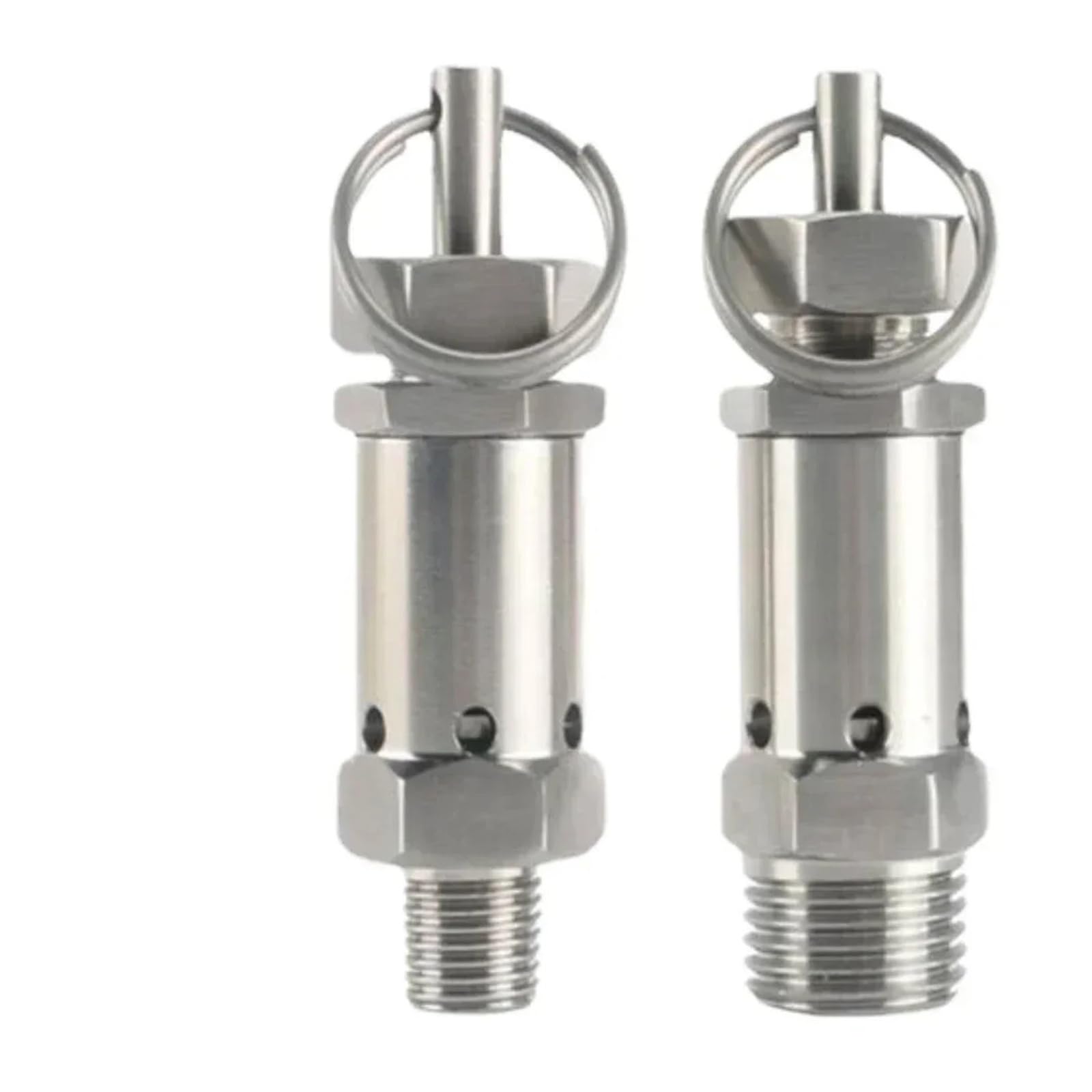 Válvula de seguridad presión acero inoxidable 1/2" BSPT macho regulable de 0,5 a 10 bar