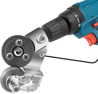 CZS Sheet Metal Nibbler Drill Attachment - Electric Drill Shears for Cutting Iron Steel Aluminum Copper Up to 1.5mm