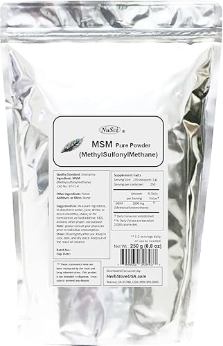 MSM (Metilsulfonilmetano) Polvo Puro (MSM-8.82 oz)