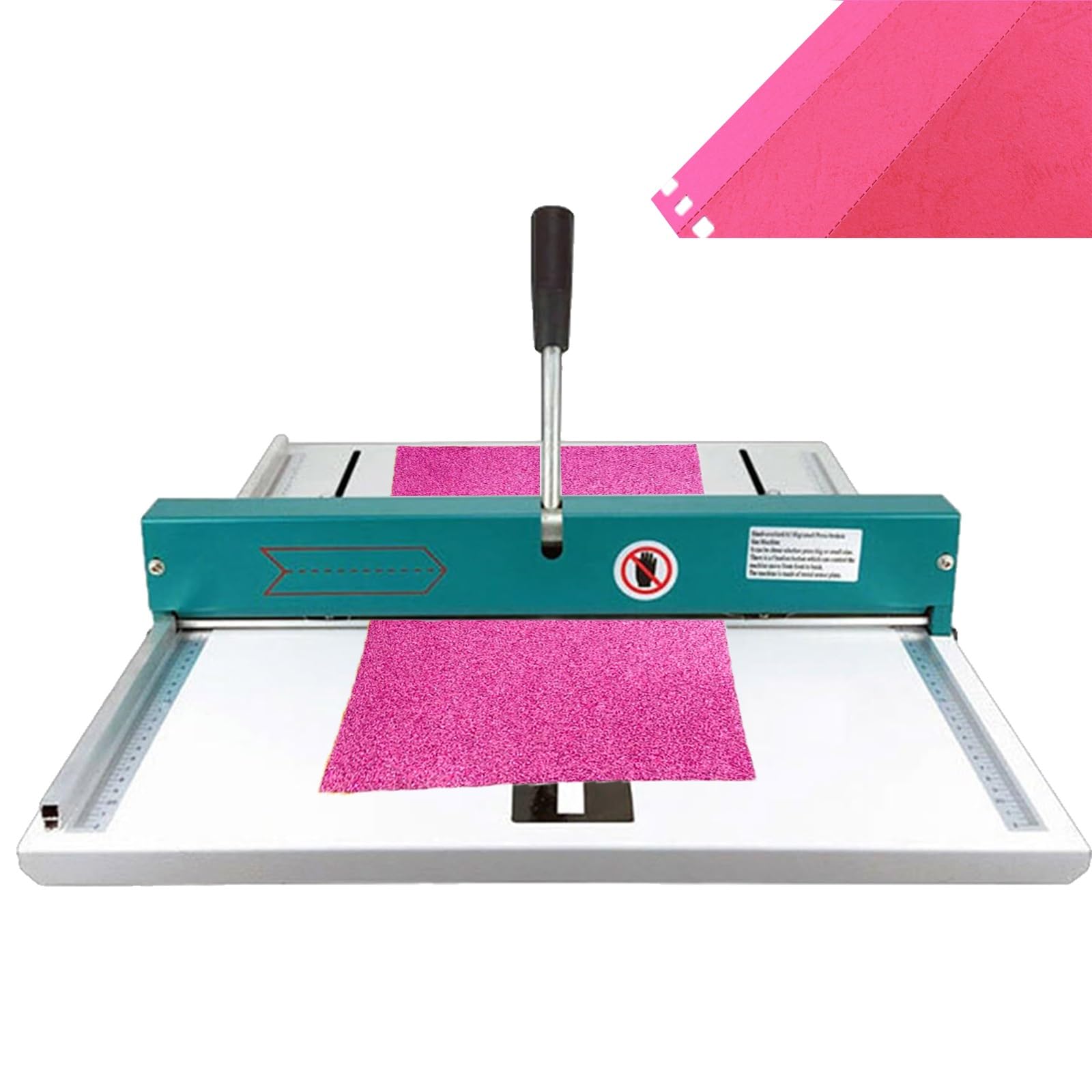 Macchina manuale per piegatura della carta, perforatrice e segnatrice, profondità di rientranza 0,8 mm, lunghezza 480 mm, per biglietti di auguri e biglietti